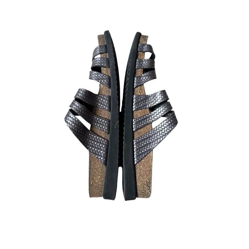 MEPHISTO HELISA GREY TWIST WOMEN SANDAL size EU 40‎ US 10